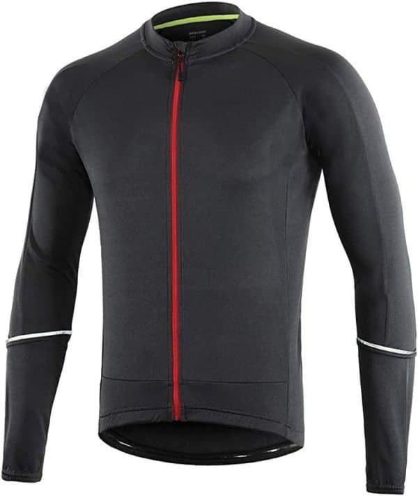 Dooy Men's Cycling Bike Jersey Long Sleeves