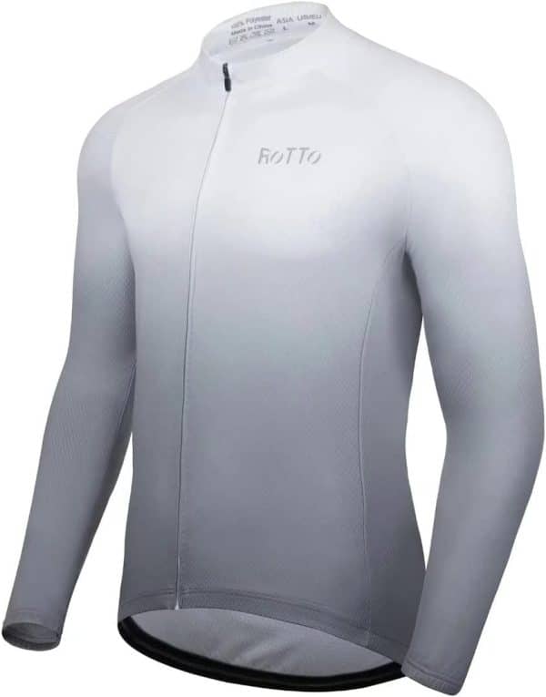 ROTTO Cycling Jersey Mens Cycling Top Long Sleeve
