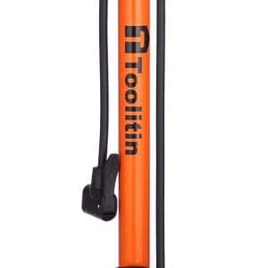 TOOLITIN Floor Bike Pump with Gauge High Pressure