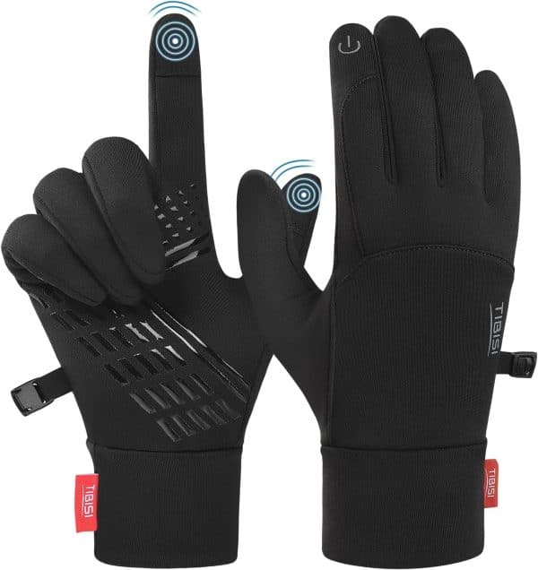 TANSTC Winter Thermal Gloves for Men Women Cycling Gloves